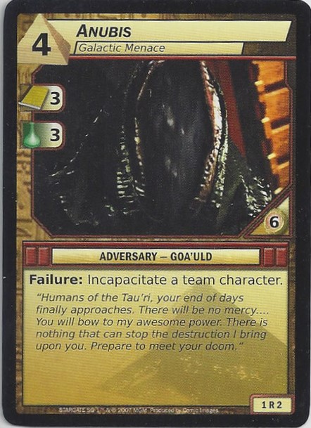 Anubis, Galactic Menace